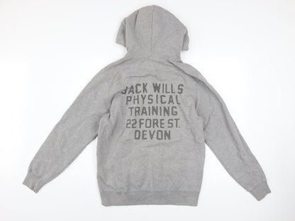 Mens UK Size S Jack Wills Grey Pullover Hoodie