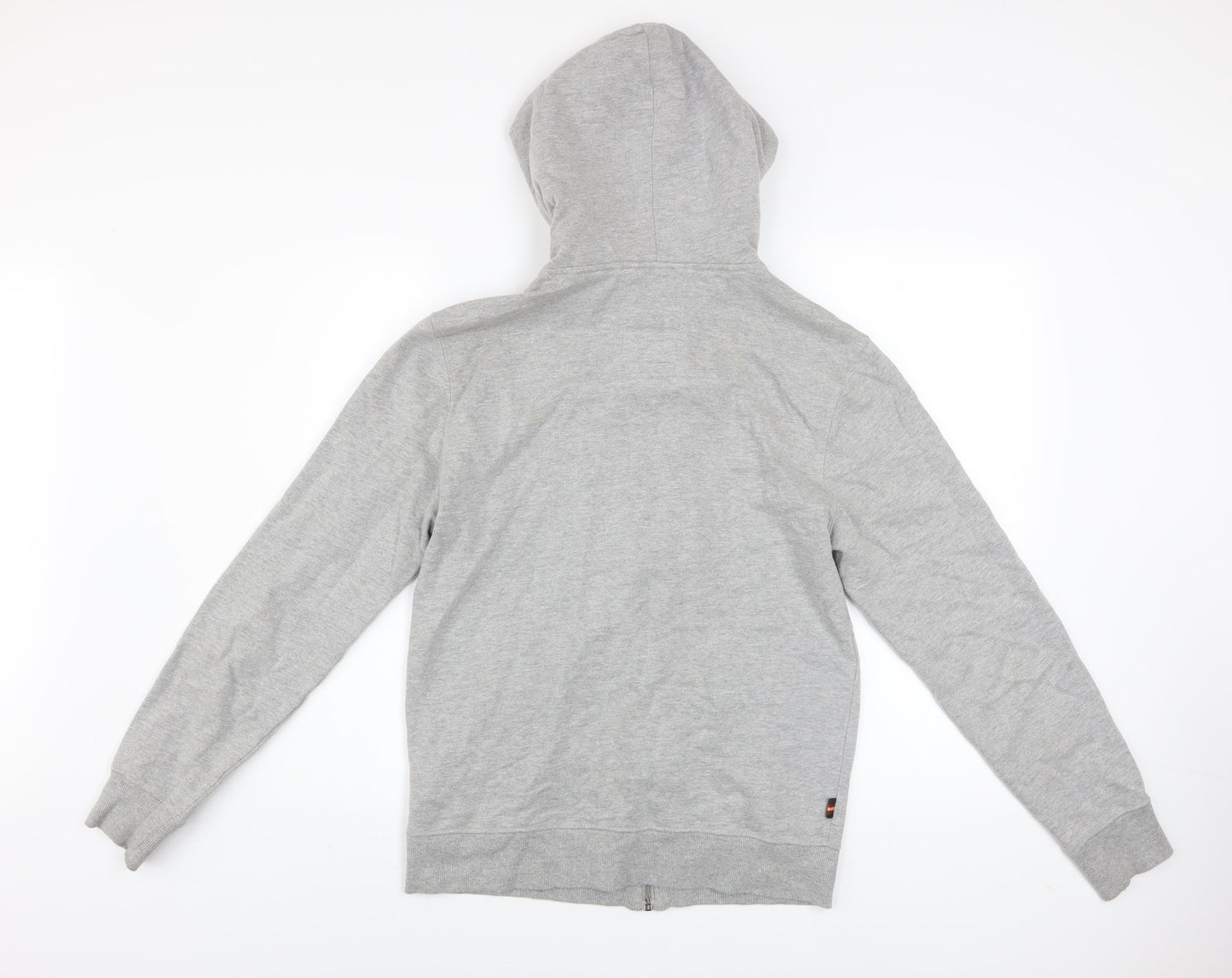 Mens UK Size M Luke Sport Grey Full Zip Hoodie