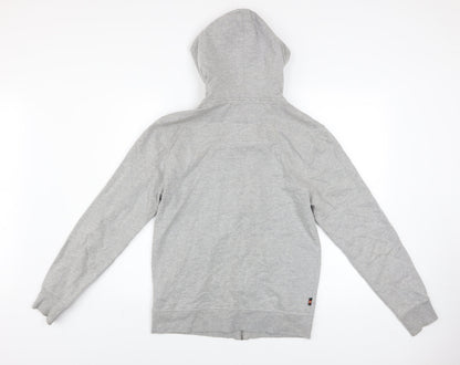 Mens UK Size M Luke Sport Grey Full Zip Hoodie