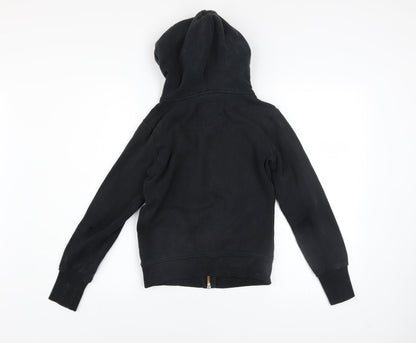 Womens UK Size 6 Superdry Black Full Zip Hoodie