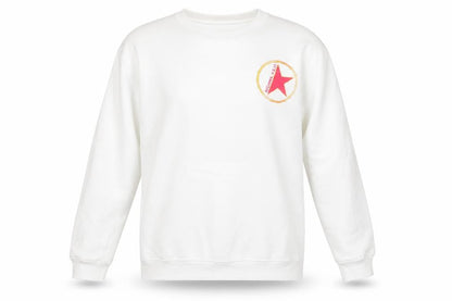 Womens UK Size S PRETTYLITTLETHING White Pullover Sweatshirt