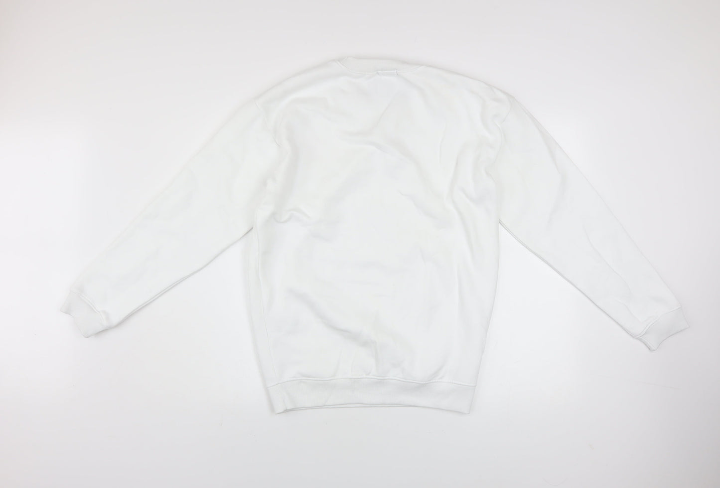 Womens UK Size S PRETTYLITTLETHING White Pullover Sweatshirt