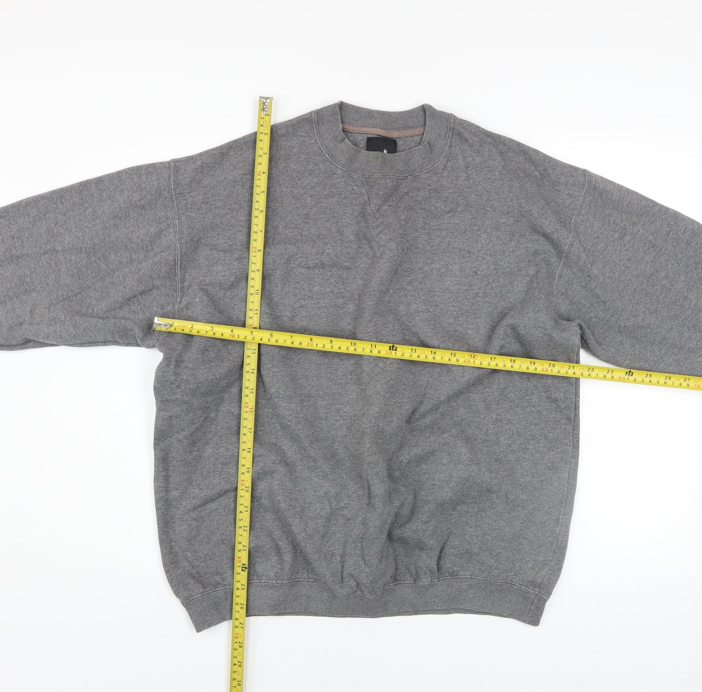Mens UK Size M BHS Grey Pullover Sweatshirt