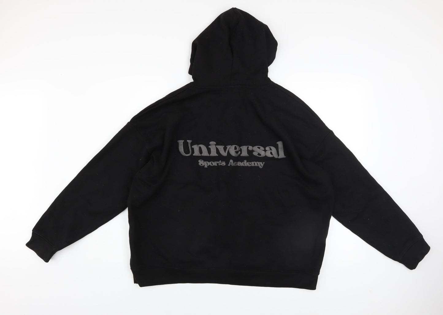 Womens UK Size M PRETTYLITTLETHING Black Pullover Hoodie