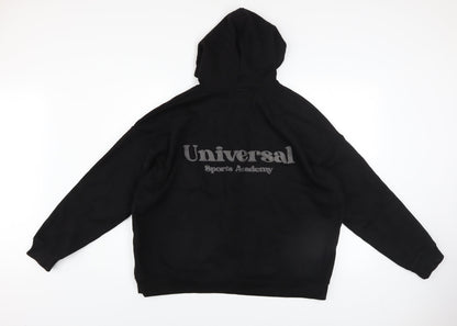 Womens UK Size M PRETTYLITTLETHING Black Pullover Hoodie