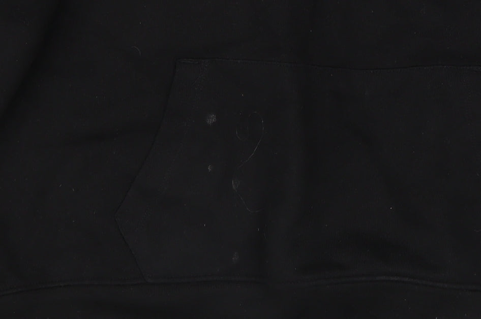 Womens UK Size M PRETTYLITTLETHING Black Pullover Hoodie