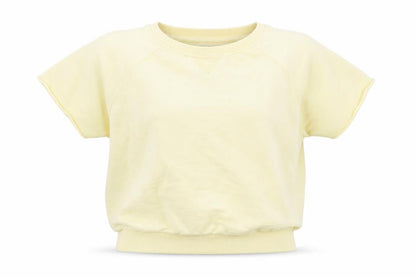Womens UK Size 8 Topshop Yellow Basic T-Shirt