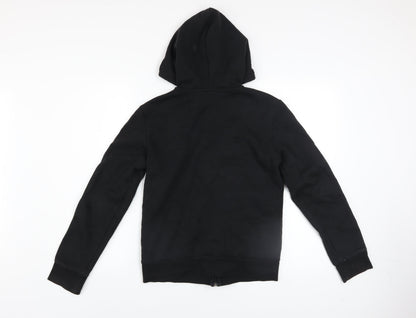 Womens UK Size S adidas Black Full Zip Hoodie