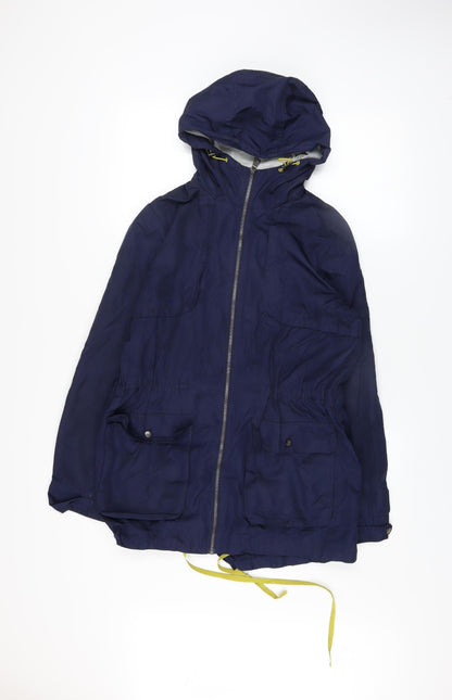 Womens UK Size 12 NEXT Blue Parka Coat