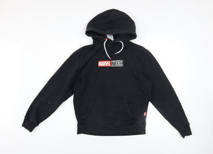 Boys UK Size XS Marvel Black Pullover Hoodie