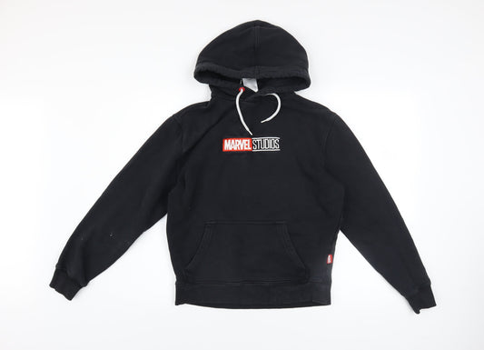 Boys UK Size XS Marvel Black Pullover Hoodie