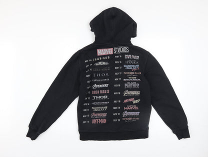 Boys UK Size XS Marvel Black Pullover Hoodie