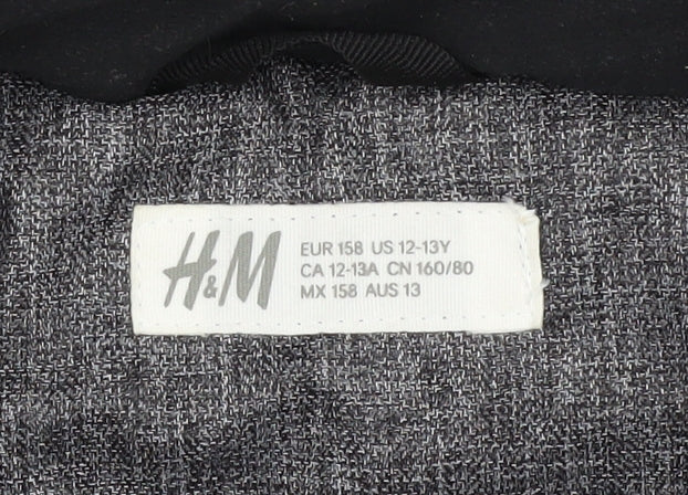 Boys UK Size 12-13 Years H&M Grey Puffer Jacket