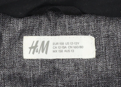 Boys UK Size 12-13 Years H&M Grey Puffer Jacket