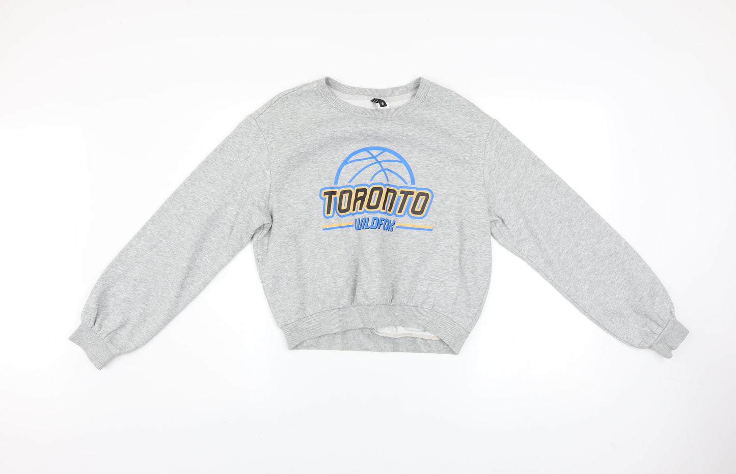 Womens UK Size S H&M Grey Pullover Sweatshirt