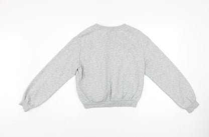 Womens UK Size S H&M Grey Pullover Sweatshirt