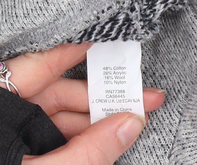 Womens UK Size M J.CREW Grey Pullover Sweatshirt