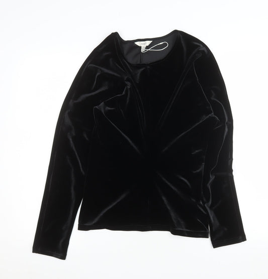 Womens UK Size 10 Marks and Spencer Black Basic Blouse