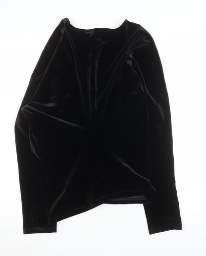 Womens UK Size 10 Marks and Spencer Black Basic Blouse