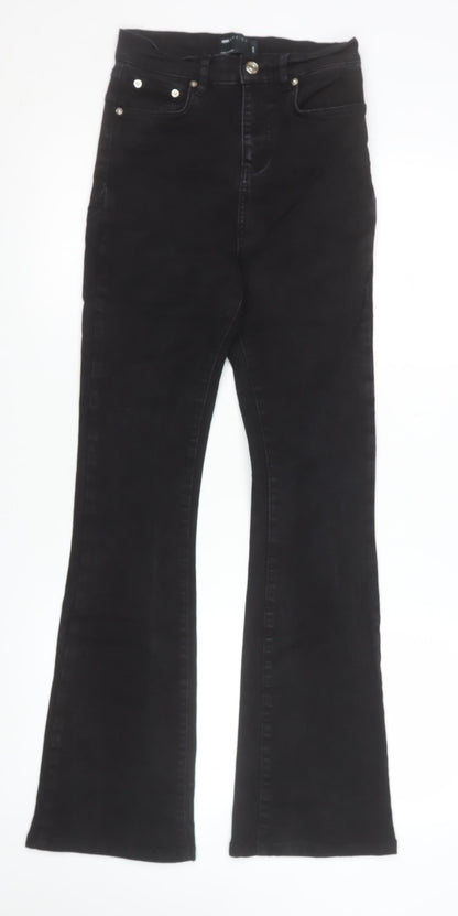 Womens UK Size 26 ASOS Design Slim Fit Flared Black Jeans
