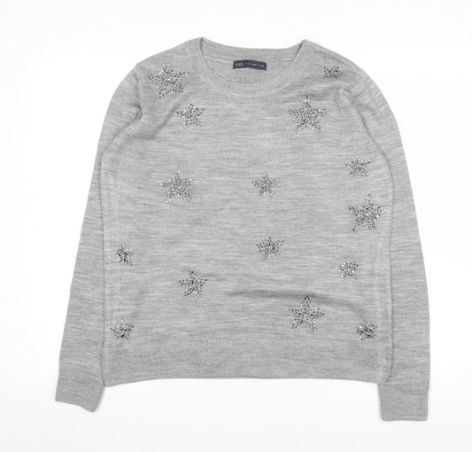 Womens UK Size XL Marks and Spencer Grey Basic T-Shirt