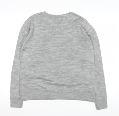 Womens UK Size XL Marks and Spencer Grey Basic T-Shirt