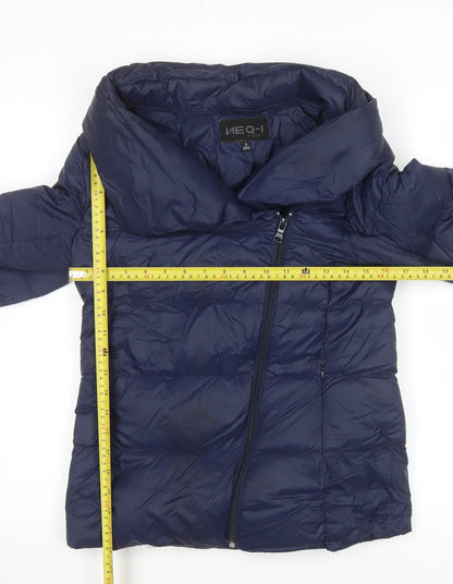 Womens UK Size S NEO-I BY OROBOS Blue Puffer Jacket