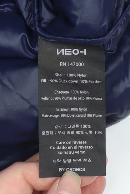 Womens UK Size S NEO-I BY OROBOS Blue Puffer Jacket