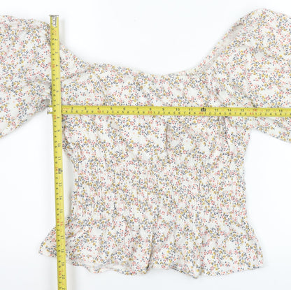 Womens UK Size 14 ASOS Multicoloured Tunic Blouse