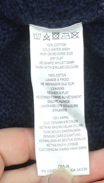 Womens UK Size XS French Connection Blue Pullover Sweatshirt