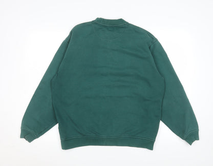 Mens UK Size M Antartex Green Pullover Sweatshirt