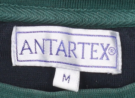 Mens UK Size M Antartex Green Pullover Sweatshirt