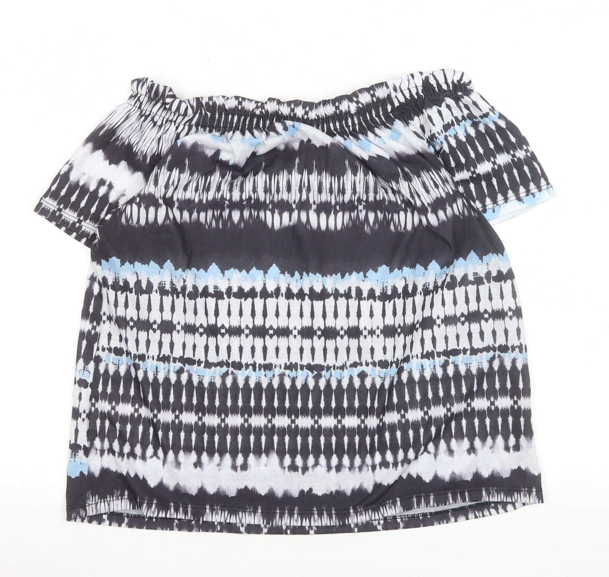 Womens UK Size 8 Peacocks Multicoloured Off the Shoulder Blouse