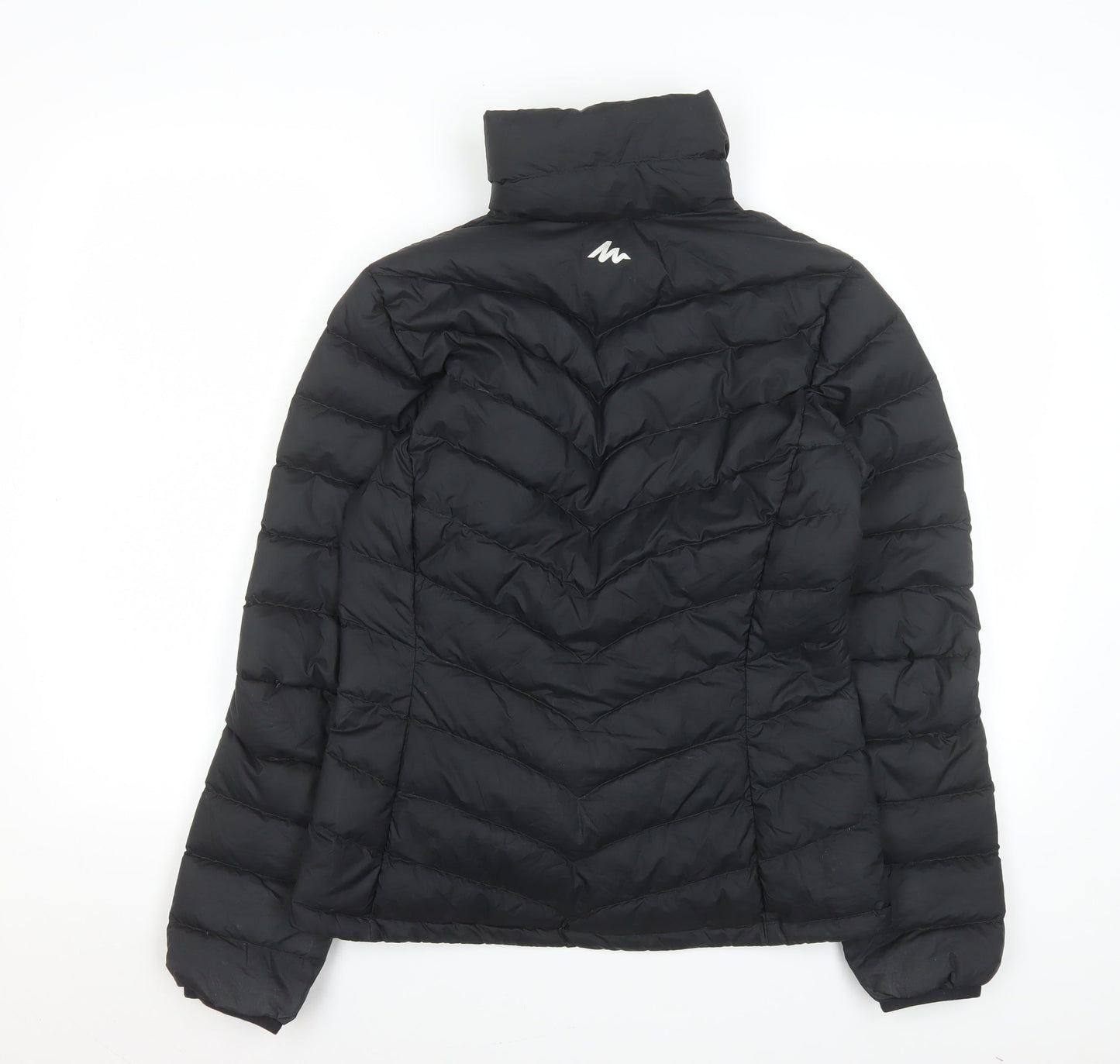 Womens UK Size XS Quechua Black Puffer Jacket