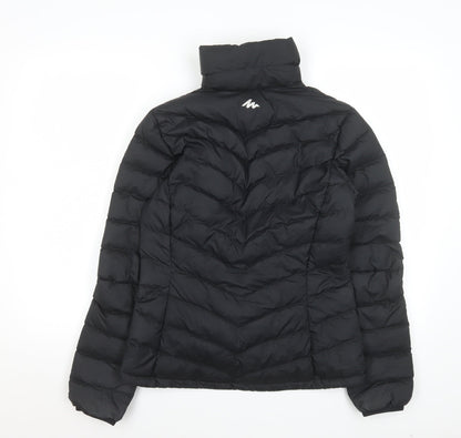 Womens UK Size XS Quechua Black Puffer Jacket