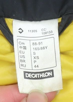 Womens UK Size XS Quechua Black Puffer Jacket