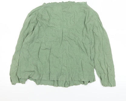 Womens UK Size M Jigsaw Green Basic T-Shirt