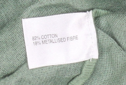 Womens UK Size M Jigsaw Green Basic T-Shirt