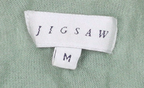 Womens UK Size M Jigsaw Green Basic T-Shirt