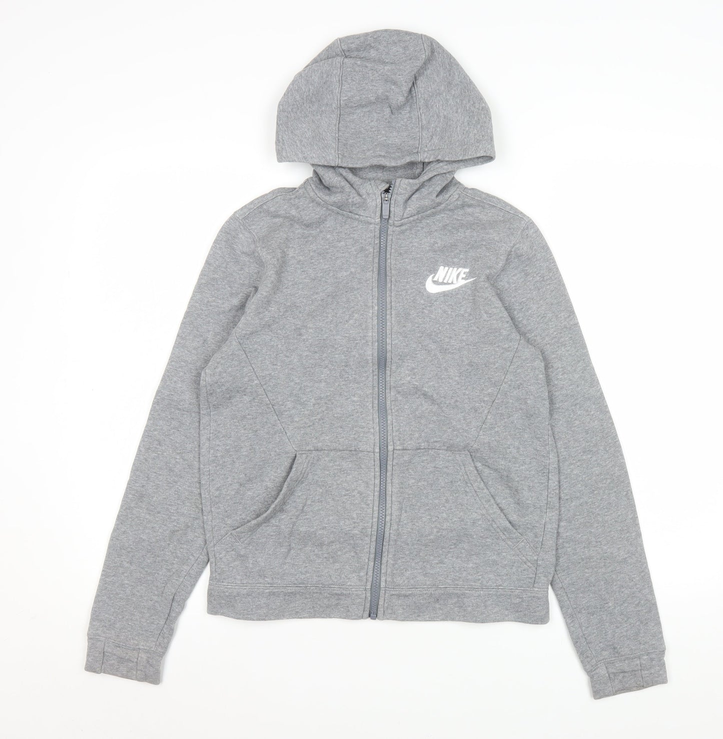 Teens UK Size L Nike Grey Basic Jacket