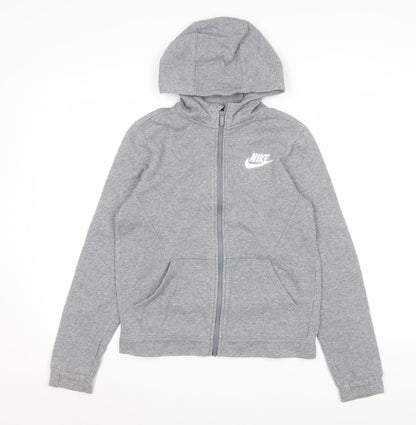 Teens UK Size L Nike Grey Basic Jacket
