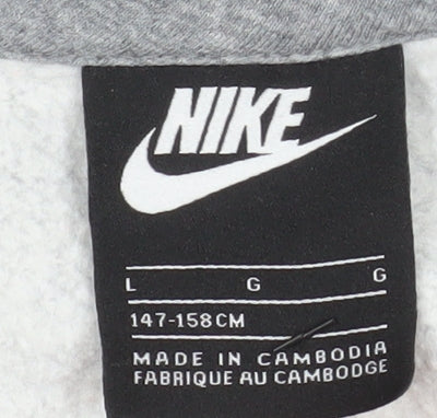Teens UK Size L Nike Grey Basic Jacket