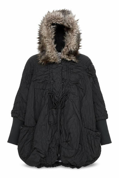 Womens UK Size 10 River Island Black Parka Coat