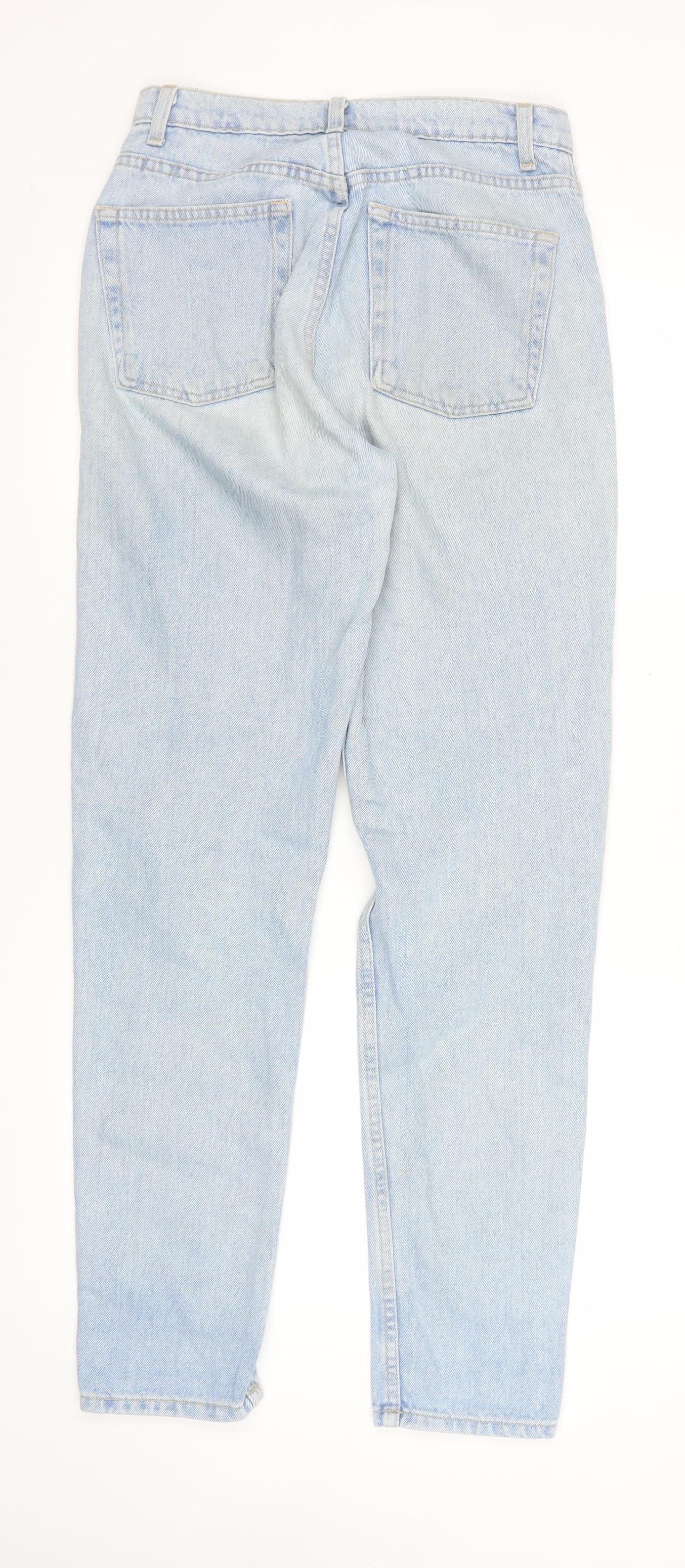 Womens UK Size 8 American Apparel Regular Fit Mom Blue Jeans