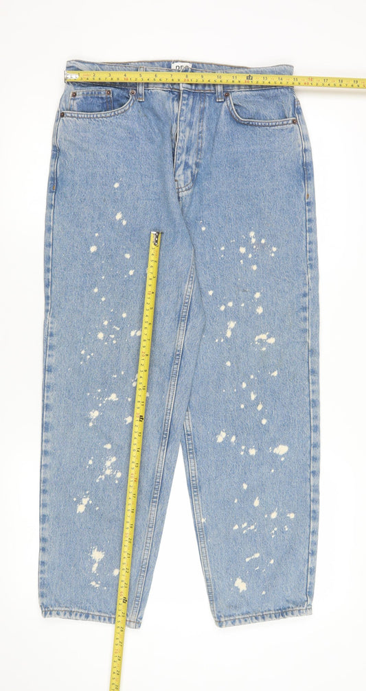 Womens UK Size M BDG Relaxed Fit Mom Blue Jeans