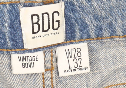 Womens UK Size M BDG Relaxed Fit Mom Blue Jeans
