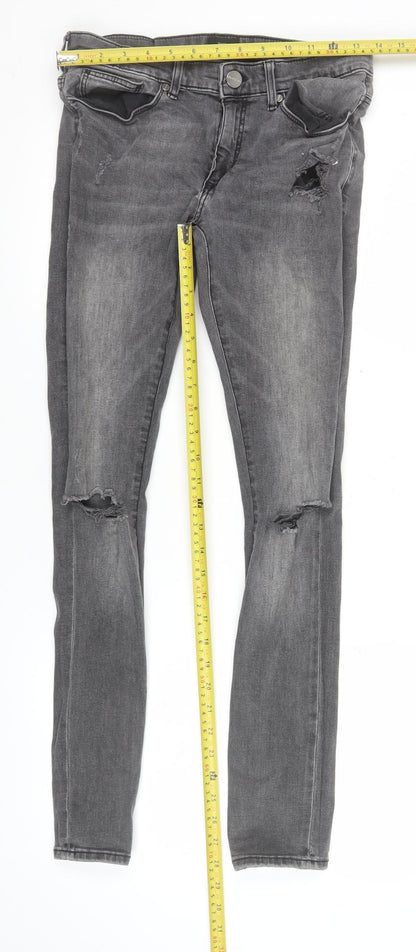 Womens UK Size 28 River Island Slim Fit Skinny Grey Jeans