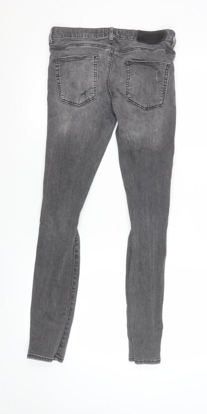 Womens UK Size 28 River Island Slim Fit Skinny Grey Jeans