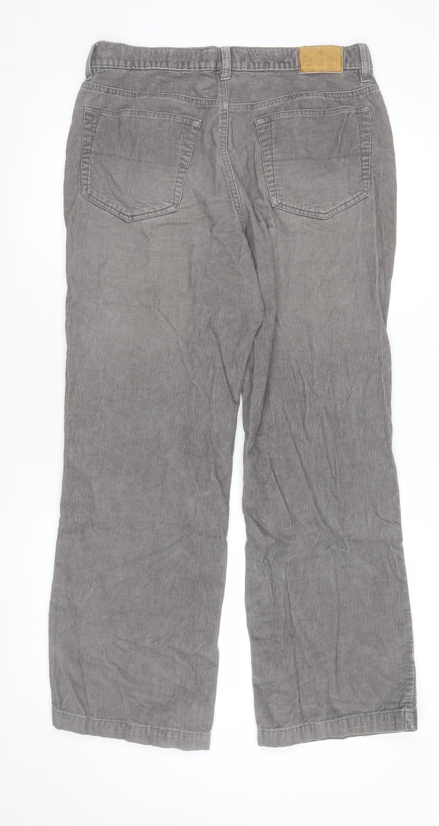 Womens UK Size 32x30 Sonoma Life + Style Regular Fit Chino Grey Trousers