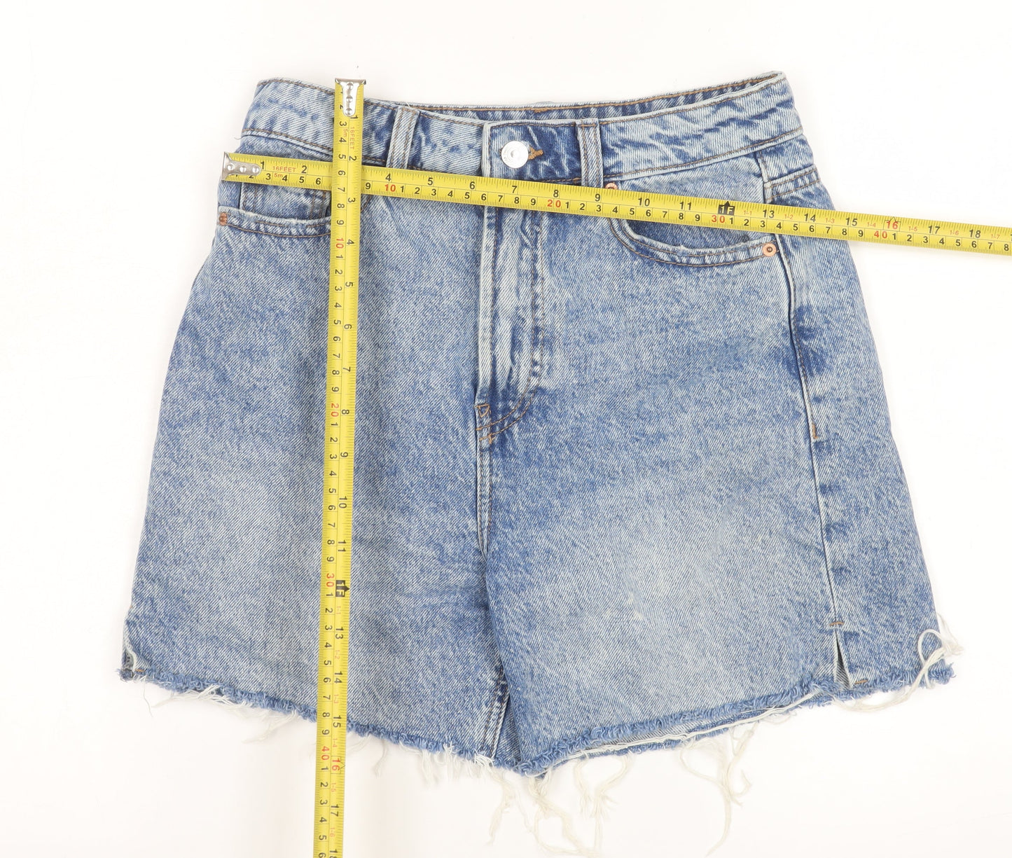 Womens UK Size 6 Denim Co. Regular Fit Cut-Off Shorts